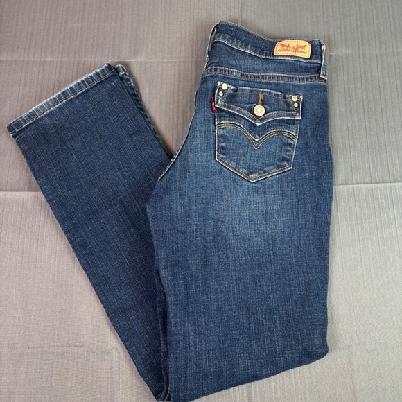 Levi’s 505 Women’s Straight Leg Jeans | Mid-Rise Stretch Denim – Medium Wash - Picture 1 of 4